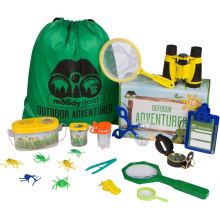 19Pcs Outdoor Exploration Gear Play Set for Kids, Junior Adventurer Equipment Kit for Children,Exploration Kit with Binoculars